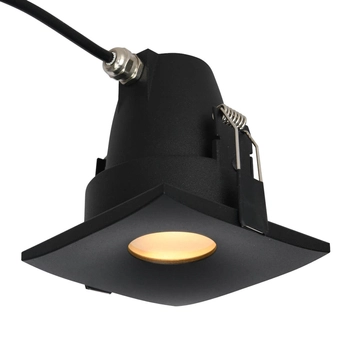 Podtynkowy downlight Romolo AZ5392 wodoodporny IP65 czarny