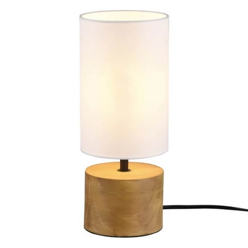 Naturalna lampka nocna Woody R50171930 RL Light tuba drewniana biała