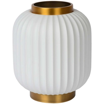 Stołowa LAMPA stojąca GOSSE 13535/24/31 Lucide plisowana LAMPKA porcelanowa biała