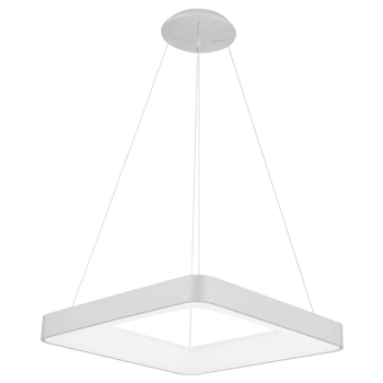 LAMPA wisząca GIACINTO 5304-850SQP-WH-3 Italux metalowa OPRAWA kwadratowy zwis LED 50W 3000K ramka square biała