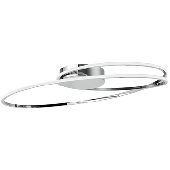 Nowoczesna lampa sufitowa Lanus do salonu LED 28W 3000K srebrna