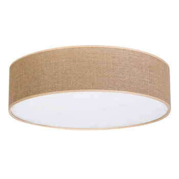 Lampa sufitowa JUTE 47924802 skandynawska abażurowa okrągła loft beżowa