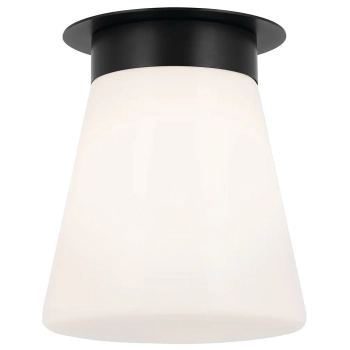 Szklana lampa sufitowa Albers KL-ALBERS-F-T-BK stożkowa czarna