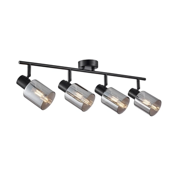 Lampa z regulacja przysufitowa Santia SPL-65342-4-BK-SG Italux czarny szary