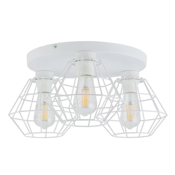 Sufitowa potrójna lampa loftowa Diamond 6214 TK Lighting druciana biała