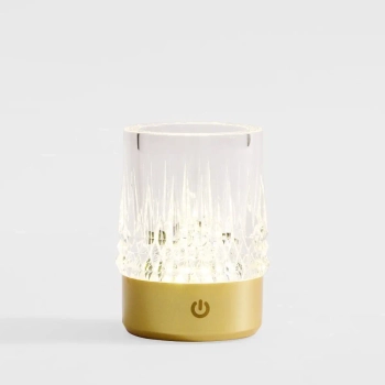 Bezprzewodowa lampka stołowa CRYSTAL NHTD-N08-G LED 1W 3000K IP44 złota OUTLET