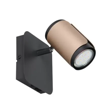 Naścienna lampa do jadalni Gillan 814570165 reflektor tubka brązowy