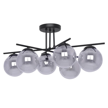 Salonowa lampa sufitowa Gamma K-5167 Kaja okrągłe grafitowe czarne