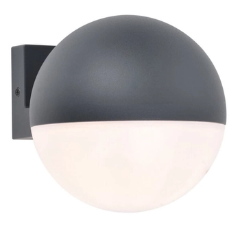 Kulista lampa elewacyjna LOOMA 5138001118 kula metalowa IP54 biała szara