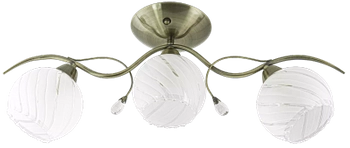 Sufitowa lampa jadalniana 8758/3 21QG nad stół mosiądz