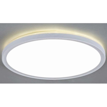 Sufitowa LAMPA plafon PAVEL 3428 Rabalux metalowa OPRAWA płaska okrągła LED 22W 4000K biała