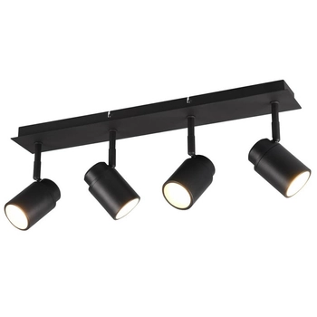 Sufitowa lampa regulowana BRISA DL432880400 IP44 tuby czarny