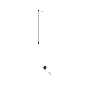 Lampa ścienna Flusso MSE1501100474 LED 2,5W 3000K z podwieszeniem czarna