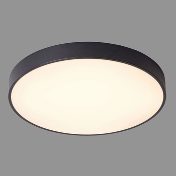 Plafon LAMPA sufitowa ORBITAL 5361-860RC-BK-3 Italux metalowa OPRAWA okrągła LED 24W 3000K natynkowa czarna