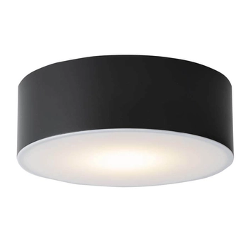 Natynkowa LAMPA sufitowa ZAMA 7735 Shilo łazienkowa OPRAWA metalowa LED 16W 3000K okrągła IP44 czarna