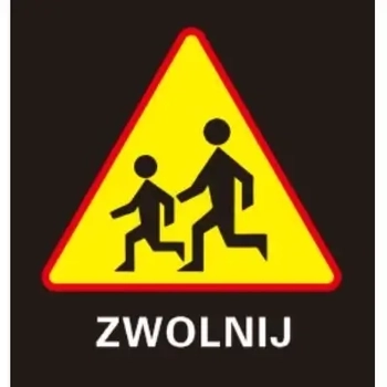 Trzykolorowe szkiełko do projektorów LED LOGG3-ZWOLNIJ ostrzegawczy