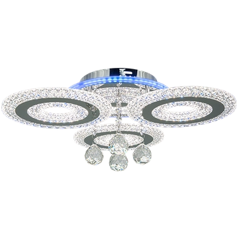 Plafon kryształowy Marbella DRS2210/3 Elem LED 77W pałacowy chrom