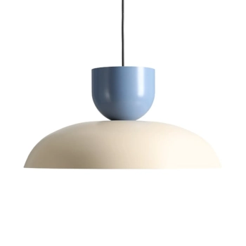 Lampa wisząca kopuła ELLA błękitna kremowa 1xE27 nad stół 1144G9_16_C