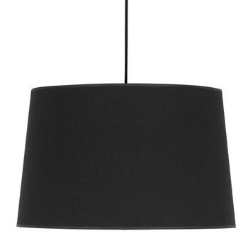 Lampa zwisowa salonowa Maja 1885 TK Lighting pojedyncza z tkaniny czarna
