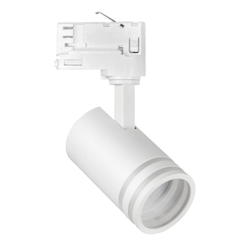 Ruchoma lampa szynowa 3-fazowa MILANO 327871 tuba z regulacją biała