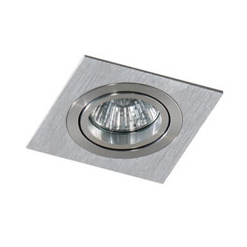 Kwadratowa lampa wpuszczana Caro AZ2435 do sypialni aluminium