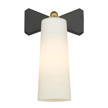 Lampa ścienna do jadalni Bow W01169BK Cosmolight czarny mosiądz