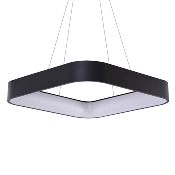 Czarna lampa wisząca Solvent czarna LED 32W nad stół