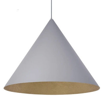 Pojedynczy zwis lampa VESUVIO 41050 nad stół stożek szary złoty