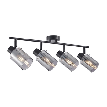Lampa wielopunktowa natynkowa Sardo SPL-5581-4-BK-SG Italux szary czarny