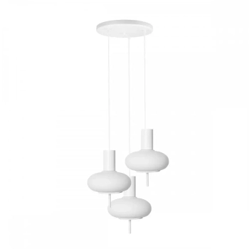 Wisząca lampa potrójna Torni TOP311P3 kulista okrągła biały