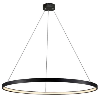 Loftowa lampa wisząca RING LP-909/1P M BK Light Prestige LED 40W 3000K metalowa oprawa okrągła zwis czarny