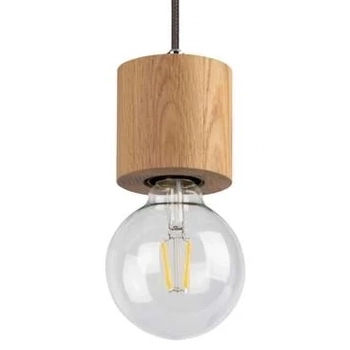 Ekologiczna LAMPA wisząca TRONGO ROUND 7061174 Spotlight drewniana OPRAWA rustykalny ZWIS oprawka na żarówkę dąb olejowany