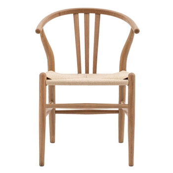 Drewniane krzesła do jadalni 2 sztuki Whitney 5059413964596 naturalne