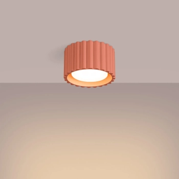 Sufitowa lampa AURA SL.1827 brzoskwiniowa 1xGx53 ryfel tubka metalowa