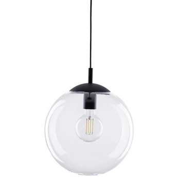 Lampa wisząca Esme 3268 nad wyspę do kuchni przezroczysta czarna