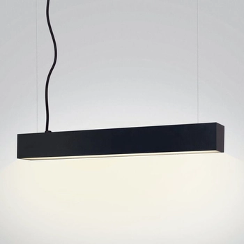 Lampa prostokąt wisząca Lupinus 5115015103-1 Elkim LED 56W 3000K liniowa czarna