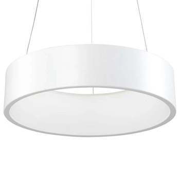 LAMPA wisząca CHIARA 3945-832RP-WH-3 Italux metalowa OPRAWA okrągła LED 32W 3000K zwis pierścień ring biały