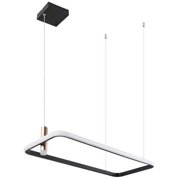 Lampa wisząca COCO 67301H prostokątna ramka LED 55W 2700-6000K zwis złoty