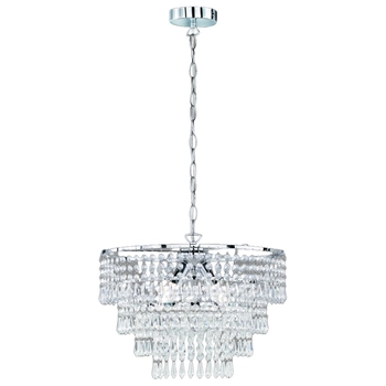 Żyrandol do salonu ORIENT R13473006 glamour chrom przezroczysty