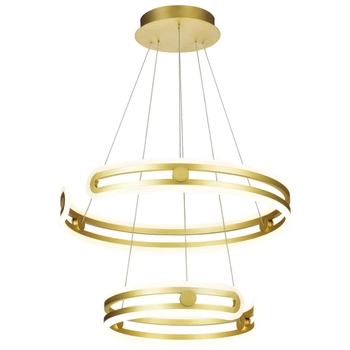 LAMPA wisząca KIARA MD17016002-2A GOLD Italux metalowa OPRAWA zwis LED 240W 3000K pierścienie złote