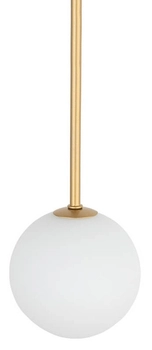 Lampa wisząca Kier 10306 szklana ball do salonu biała złota