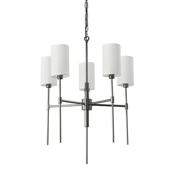 Wisząca lampa abażurowa DARLING ST-9501-5 BLACK czarny biały