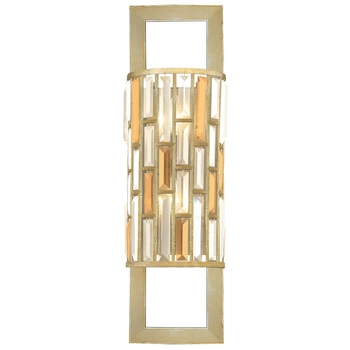 Ścienna lampa crystals Gemma HK-GEMMA2-B-SL glamour złota srebrna