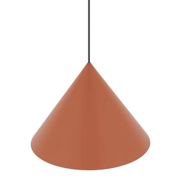 Lampa do salonu trójkątna ZENITH 11486 zwis terakota