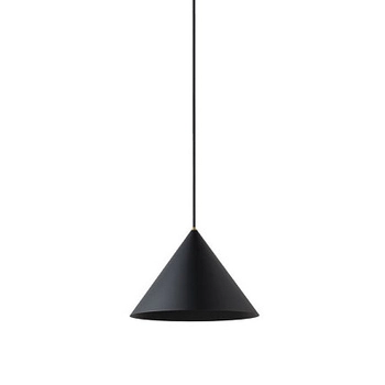 Stożkowa lampa wisząca Zenith 7996 nowoczesna czarna do pokoju