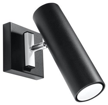 Kinkiet LAMPA ścienna SL.0498 tuba OPRAWA metalowa czarna