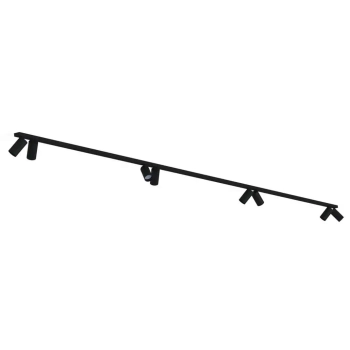 Minimalistyczna lampa natynkowa Mono z regulacją czarna