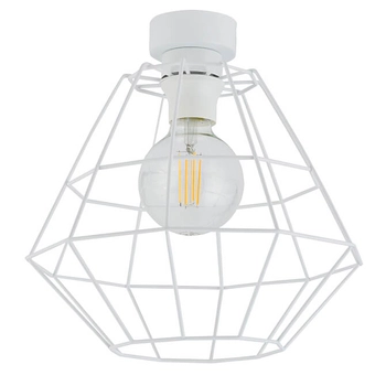 Lampa sufitowa Diamond 6210 TK Lighting druciana do kuchni biała