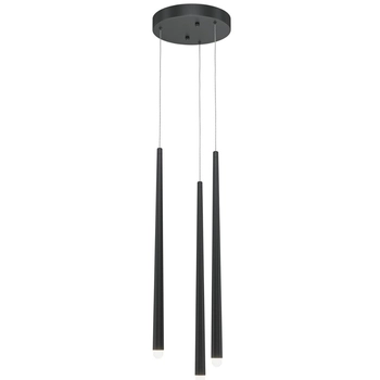 Lampa zwisowa Cascade MOD132PL-L28BK1 LED 19W tuby czarne