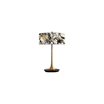 LAMPA stołowa MARBLE STONE MTLR-6630 Abigali stojąca LAMPKA marmurowa czarna złota